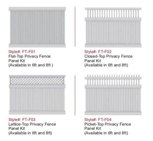PVC fencing